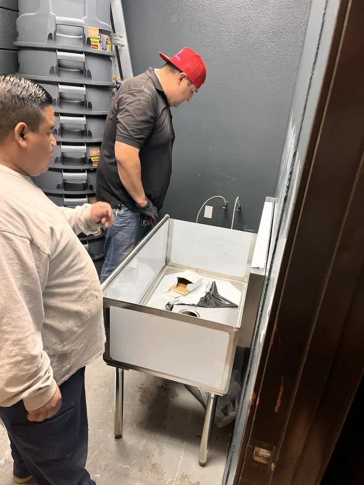Commercial plumbing and sink installation in Woodhaven